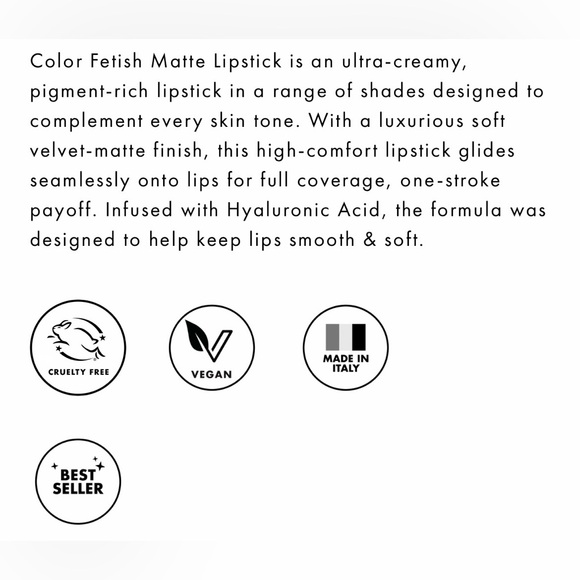 NWT Milani Color Fetish Matte Lipstick 350 Fleur - Picture 4 of 4